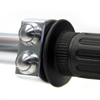 mo-SWITCH 3 PUSH-BUTTON 25,4 MM POLISHED HOUSING / STAINLESS STEEL BUTTONS