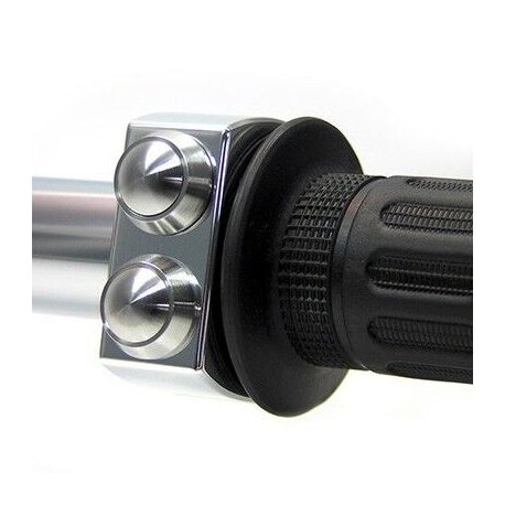mo-SWITCH 3 PUSH-BUTTON 25,4 MM POLISHED HOUSING / STAINLESS STEEL BUTTONS