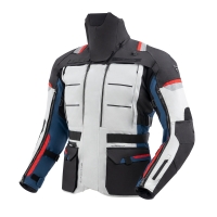 KURTKA MOTOCYKLOWA TEKSTYLNA REBELHORN CUBBY 5 BLUE GREY RED