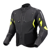 KURTKA MOTOCYKLOWA TEKSTYLNA REBELHORN HIKER 4 BLACK ANTHRACITE FLUO YELLOW