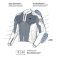 KURTKA MOTOCYKLOWA TEKSTYLNA REBELHORN JAX BLACK GREY