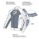 KURTKA MOTOCYKLOWA TEKSTYLNA REBELHORN VANDAL MESH BLACK