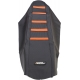 RIBBED SEAT COVER BLACK/ORANGE