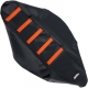 RIBBED SEAT COVER BLACK/ORANGE