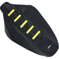 RIBBED SEAT COVER BLACK/YELLOW