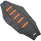 RIBBED SEAT COVER BLACK/ORANGE