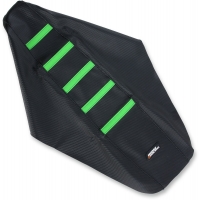 RIBBED SEAT COVER BLACK/GREEN