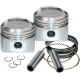 SUPER STOCK PISTON KIT 3 1/2" STD-SIZE LOW COMPRESSION W/ RINGS