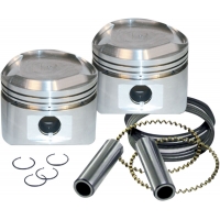 SUPER STOCK PISTON KIT 3 1/2" STD-SIZE LOW COMPRESSION W/ RINGS