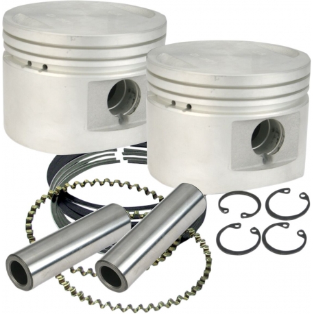 PISTON KITS 3-1/2" BORE +.010" FLAT TOP 80" cu