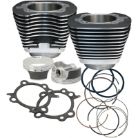 CYLINDER/PISTON KIT TWIN-CAM 106" BLACK