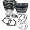 CYLINDER/PISTON KIT TWIN-CAM 106" BLACK