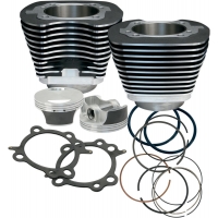 CYLINDER/PISTON KIT TWIN-CAM 97" BLACK