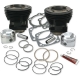 CYLINDER AND STANDARD COMPRESSION PISTON KIT 80" 3-1/2" BORE GLOSS BLACK FINISH