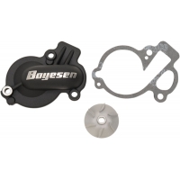 WATER PUMP COVER & IMPELLER KIT SUPERCOOLER ALUMINUM BLACK