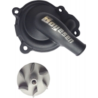 WATER PUMP COVER & IMPELLER KIT SUPERCOOLER ALUMINUM BLACK