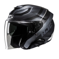 KASK MOTOCYKLOWY HJC F31 NABY SILVER BLACK