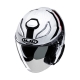 KASK MOTOCYKLOWY HJC F31 NABY SILVER WHITE