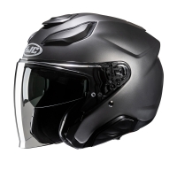 KASK MOTOCYKLOWY HJC F31 SOLID SEMI FLAT TITANIUM