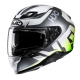 KASK MOTOCYKLOWY HJC F71 BARD BLACK GREY XS