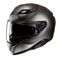 KASK MOTOCYKLOWY HJC F71 SOLID SEMI FLAT TITANIUM