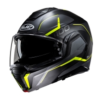 KASK MOTOCYKLOWY HJC I100 LORIX BLACK YELLOW