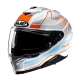 KASK MOTOCYKLOWY HJC I71 IORIX SILVER ORANGE