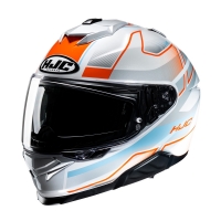 KASK MOTOCYKLOWY HJC I71 IORIX SILVER ORANGE