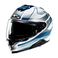 KASK MOTOCYKLOWY HJC I71 IORIX BLUE SILVER