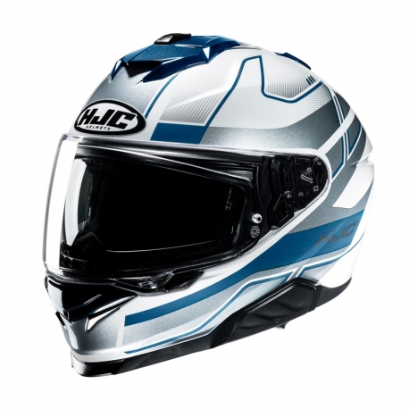KASK MOTOCYKLOWY HJC I71 IORIX BLUE SILVER