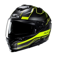 KASK MOTOCYKLOWY HJC I71 IORIX BLACK YELLOW