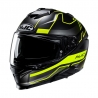 KASK MOTOCYKLOWY HJC I71 IORIX BLACK YELLOW