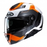 KASK MOTOCYKLOWY HJC I91 CARST WHITE ORANGE