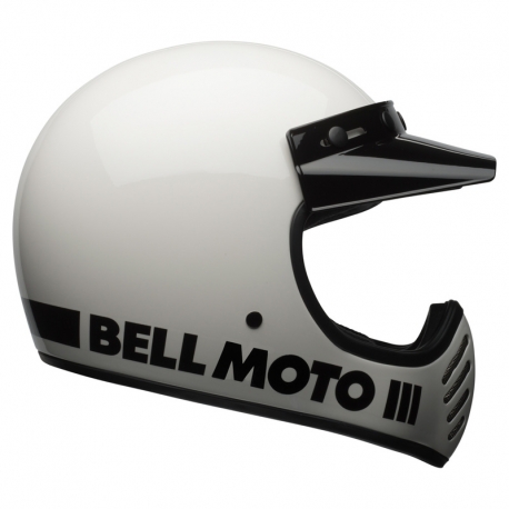 KASK MOTOCYKLOWY BELL MOTO-3 CLASSIC WHITE M
