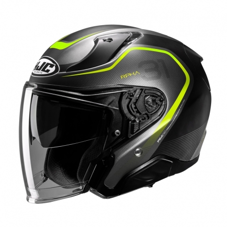 KASK MOTOCYKLOWY HJC RPHA31 KOUV BLACK YELLOW