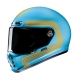 KASK MOTOCYKLOWY HJC V10 FONI BLUE ORANGE