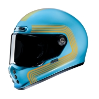 KASK MOTOCYKLOWY HJC V10 FONI BLUE ORANGE