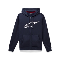 BLUZA Z KAPTUREM NA ZAMEK ALPINESTARS AGELESS II NAVY/WHITE M
