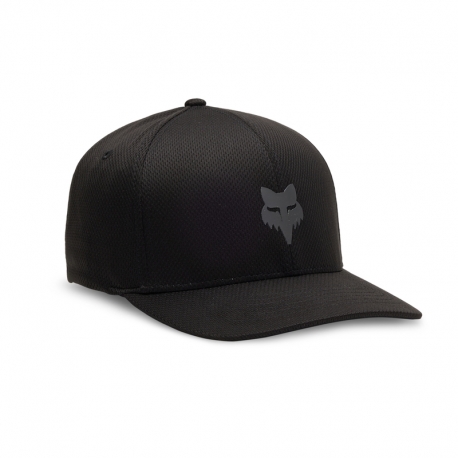 CZAPKA Z DASZKIEM FOX HEAD TECH FLEXFIT BLACK CHARCOAL S/M