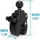 RAP-B-400U Tough-Claw™ Small Clamp Base with Ball
