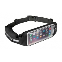 P16160 Sport Pouch Plus, dual pocket sport band pouch case with window – Black