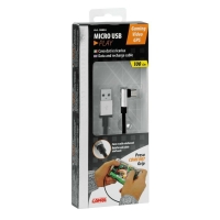 38834 Cable 90° Usb Micro Usb - 100 cm – Black