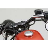 91701 MOUNT BAR 100MM Ø22.2MM BLACK MASTER CYLINDER CLAMP "FLAT" TYPE HARLEY DAVIDSON