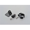 97253 ALUMINUM HANDLE CLAMP BRACKET 22.2MM BLACK ANODIZED