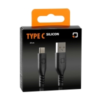 91786 Silicon cable Usb A Usb Type C - 20 cm
