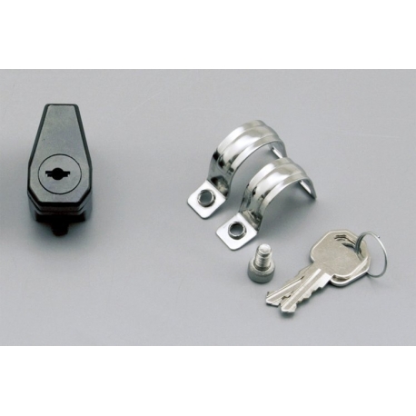 75477 HANDLEBAR HELMET LOCK HOLDER BLACK Ø22.2 / 25.4MM