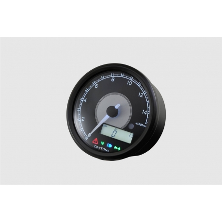 87793 VELONA80 ELECTRICAL TACHOMETER 15,000 RPM, WHITE LED, BLACK