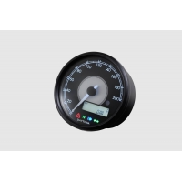 87790 VELONA80 ELECTRICAL SPEEDOMETER 200 KM/H MPH, WHITE LED, BLACK