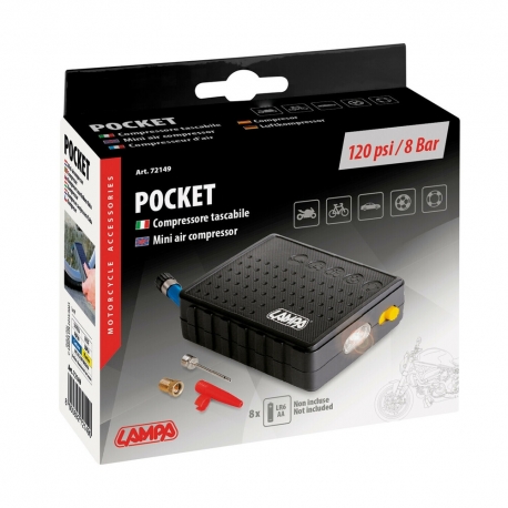 72149 Mini air compressor with led torch