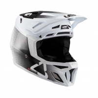 LEATT NOWOŚĆ KASK ROWEROWY MTB GRAVITY 8.0 V24 HELMET WHITE KOLOR BIAŁY/CZARNY ROZMIAR L (59-60 cm)